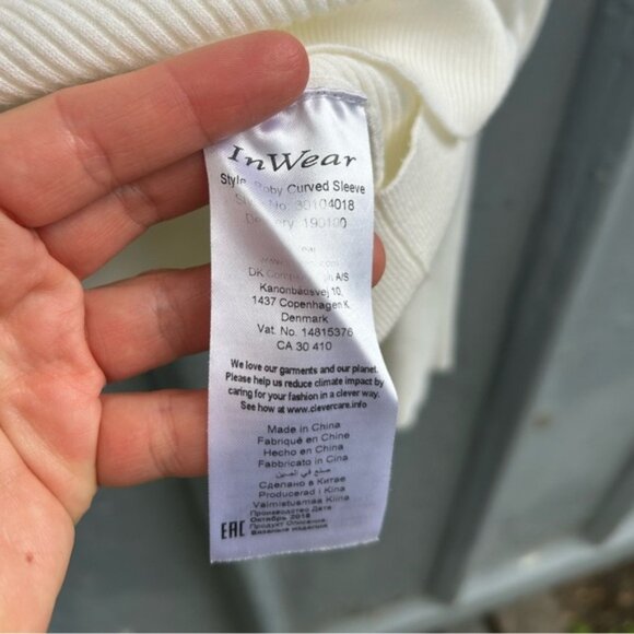 Inwear ribbed cream puff long sleeve, size XL - Picture 9 of 10